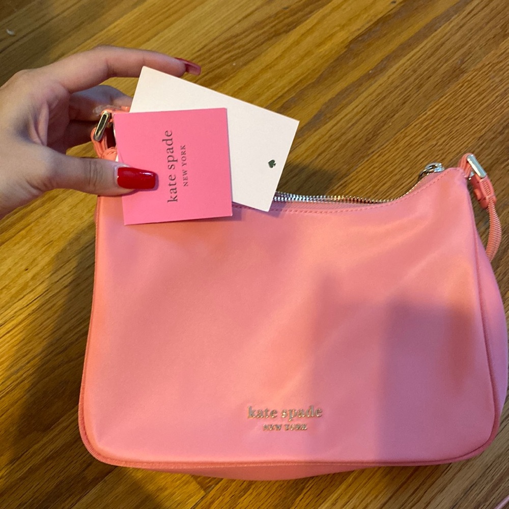 Kate Spade Sam Nylon Shoulder Bag Coral